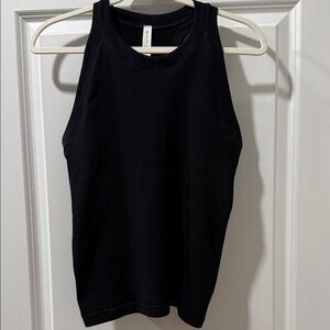 Athleta Black Ribbed Tank Top